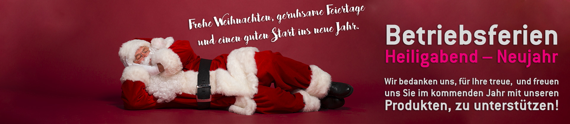 Öffnungszeiten Weihnacht / Neujahr